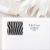 Cool Zebra Pattern Textuur Etiket (Insitu)