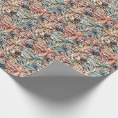 Cool Zebra Print Abstracte Generic Gift Wrap Cadeaupapier (Hoek)