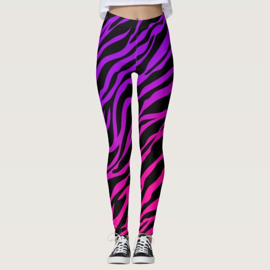 Cool Zebra Print Leggings (Voorkant)