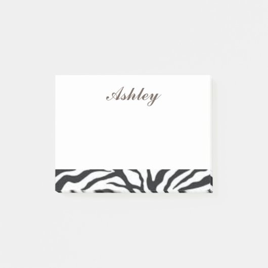 Cool Zebra Print Post-it® Notes (Voorkant)
