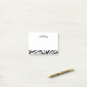 Cool Zebra Print Post-it® Notes (Op bureau)