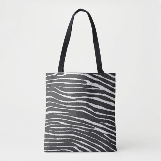 Cool Zebra Print Tote Bag (Voorkant)
