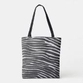 Cool Zebra Print Tote Bag (Achterkant)