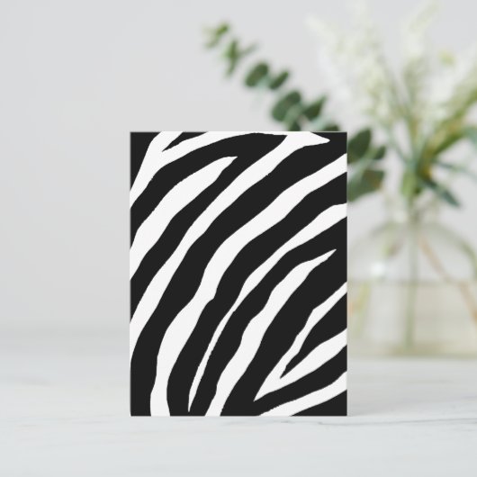 Cool Zebra Stripes Card Briefkaart (Staand voorkant)