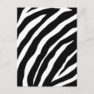 Cool Zebra Stripes Card Briefkaart