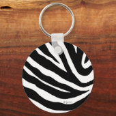 Cool Zebra Stripes Sleutelhanger (Voorkant)