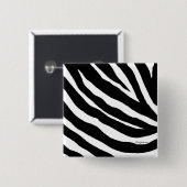 Cool Zebra Stripes Square Pin Vierkante Button 5,1 Cm (Voorkant /achterkant)