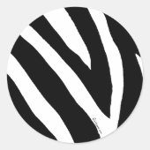 Cool Zebra Stripes Sticker (Voorkant)
