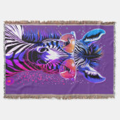 Cool Zebra Vibes Deken (Voorkant)