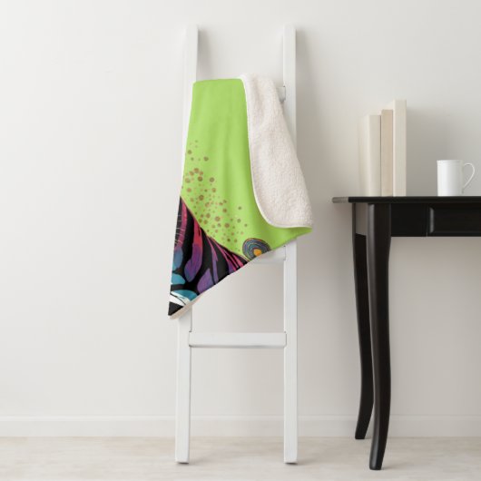 Cool Zebra Vibes Sherpa Deken (In situ)