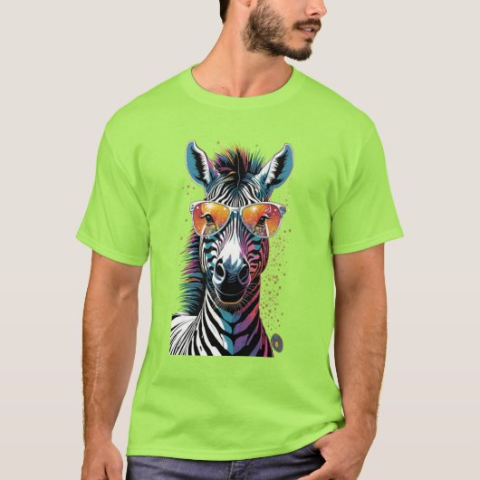 Cool Zebra Vibes T-shirt (Voorkant)