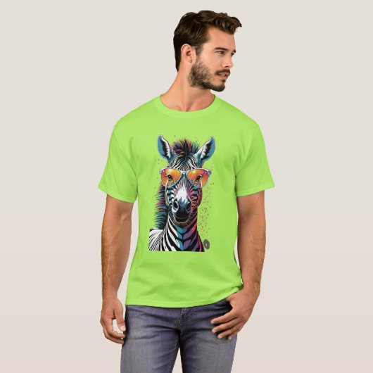 Cool Zebra Vibes T-shirt (Voorkant volledig)