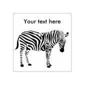 Cool Zebra Wildlife Rubberstempel (Afrduk)