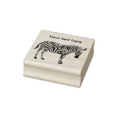 Cool Zebra Wildlife Rubberstempel (Stempel)