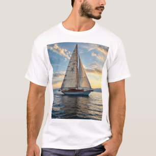 Cool zeilboot T-shirt