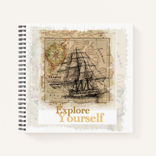 Cool zelf verbetering Quote Modern Elegant Plain Notitieboek (Voorkant)