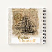 Cool zelf verbetering Quote Modern Elegant Plain Notitieboek (Achterkant)