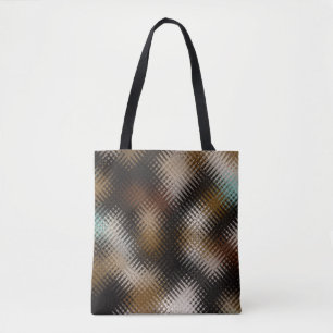 Cool Zigzag Patroon met meerdere kleuren Tote Bag