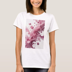 Cool Zilver ABSTRACTE KUNST Artistiek Motief T-shirt