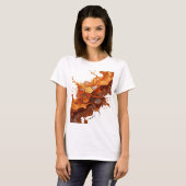 Cool Zilver ABSTRACTE KUNST Statement T-shirt v4 (Voorkant volledig)