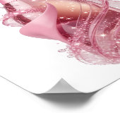 Cool Zilver CHAMPAGNE GLAMOUR Poster (Hoek)