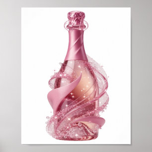 Cool Zilver CHAMPAGNE GLAMOUR Poster