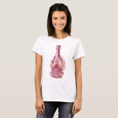 Cool Zilver CHAMPAGNE GLAMOUR Statement T-shirt (Voorkant volledig)