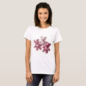Cool Zilver DRIE ROZE TETTERBEERTJES Modern Design T-shirt (Voorkant volledig)
