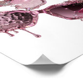 Cool Zilver GEBROKEN GLAS ZONNEBRIL Stout Design Poster (Hoek)