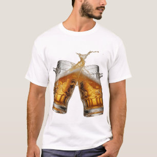 Cool Zilver PROOST OP GOEDE GEZONDHEID Tekst Desig T-shirt