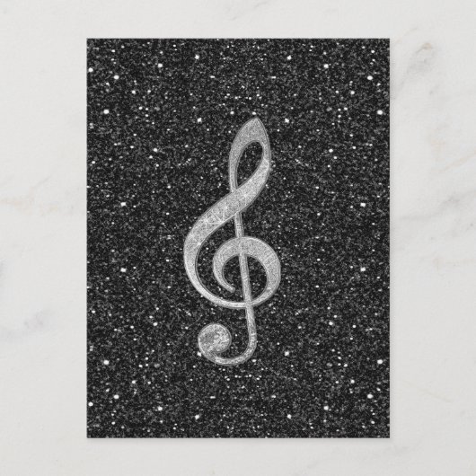 Cool zilveren glitter-schuurbedekking verdrievouwb briefkaart (Voorkant)