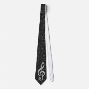 Cool zilveren glitter-schuurbedekking verdrievouwb stropdas