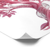 Cool Zilveren ROZE BOOM Poster (Hoek)