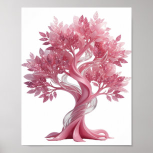 Cool Zilveren ROZE BOOM Poster