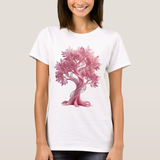 Cool Zilveren ROZE BOOM Tee T-shirt (Voorkant)