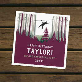 Cool Zipline Forest Bourgondië Outdoor groen Servet