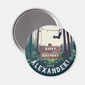 Cool Zipline Forest Outdoor Adventure Botanical Magneet (Voorkant / Achterkant)