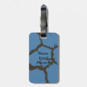 Cool zittende giraffe bagagelabel (Achterkant verticaal)