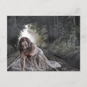 Cool Zombie Girl Briefkaart
