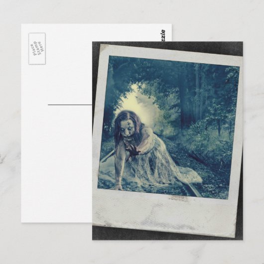 Cool Zombie Girl Briefkaart (Voorkant / Achterkant)