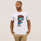 Cool Zombie Guy Creepy T-shirt (Voorkant volledig)