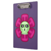 Cool Zombie Skull Flower Klembord (Links)