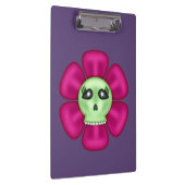 Cool Zombie Skull Flower Klembord (Rechts)