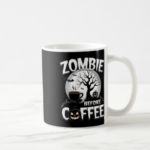 Cool Zombie Voor Koffie Halloween Grappig Koffiemok