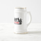Cool ZOMBIES Het is tijd design Bierpul (Voorkant rechts)