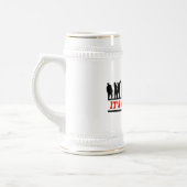 Cool ZOMBIES Het is tijd design Bierpul (Links)