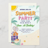 COOL zomerfeest Kaart (Voorkant / Achterkant)