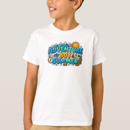 cool zomerse t-shirt ontwerp voor jongens