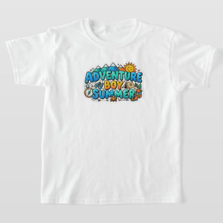 cool zomerse t-shirt ontwerp voor jongens