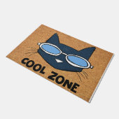 Cool Zone Cat Doormat, Funny Cat Mat (Schuin)